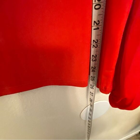 Halogen Nordstrom HA372331 MI RED PEPPER Cold shoulder long sleeve blouse top S - Picture 7 of 11